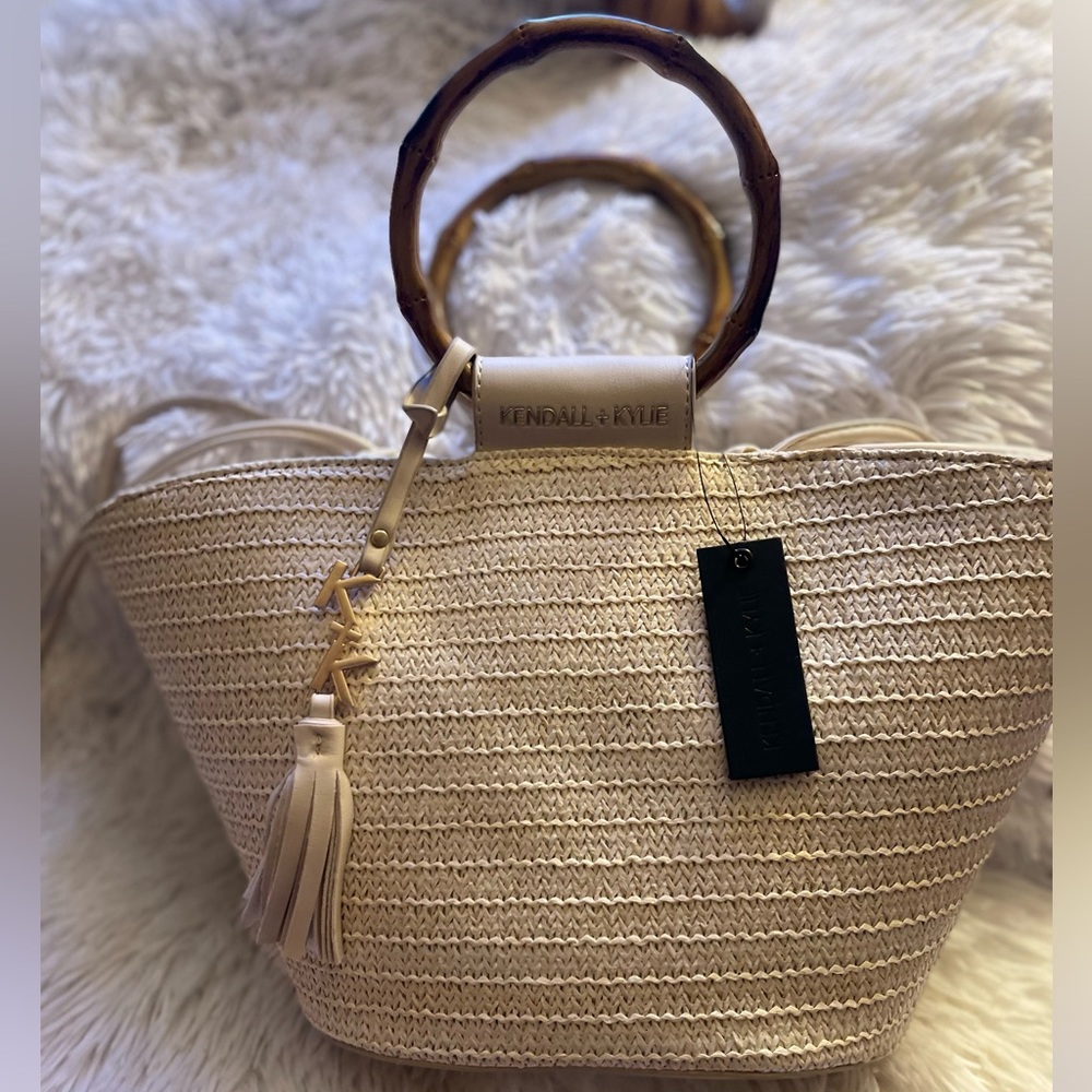 Brand New Kendall + Kylie Straw Tote Bag